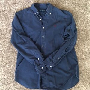 Polo Ralph Lauren long sleeve button-up -Navy -Med